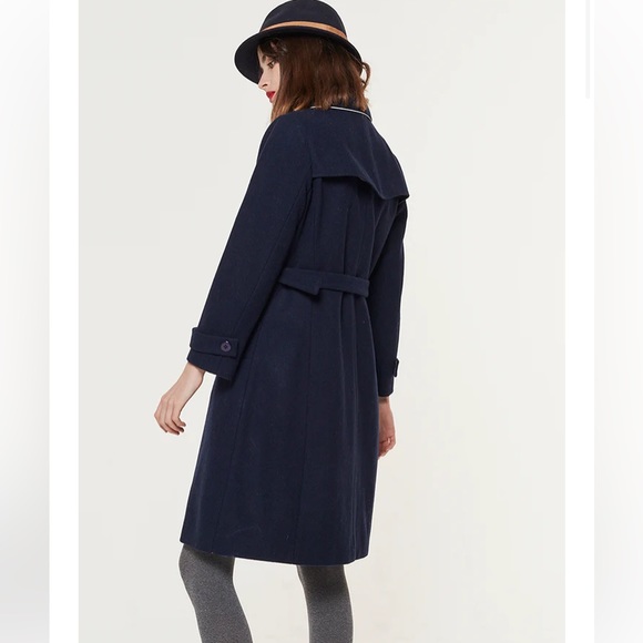 NWT Miss Patina Ailurophile Wool Trench Coat - M - UK SZ10 - Picture 5 of 11